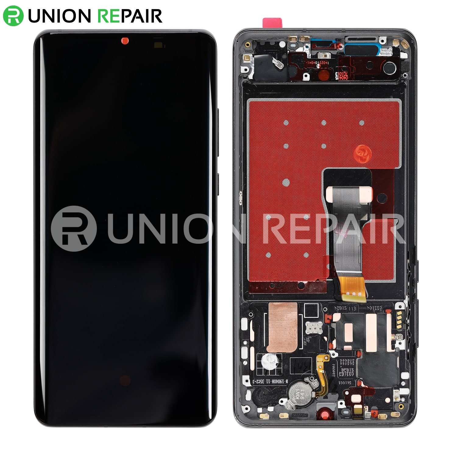 Replacement for Huawei P30 Pro LCD Screen Digitizer Assembly with Frame -  Black