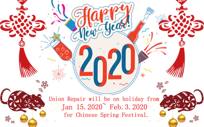 2020 Chinese Year Holiday Notice