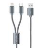 ROCK 2 in 1 Charging Cable with Version D USB to Type C 1200mm