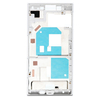 Replacement for Sony Xperia X Compact/Mini Middle Frame Front Housing - White