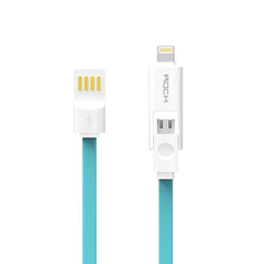 ROCK Lighting/Micro USB Combo 2 in 1 Charge Speed Date Cable For Apple Android 2000MM