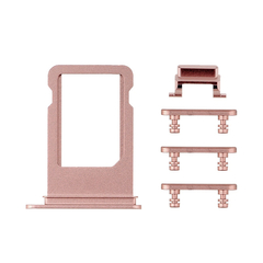 Replacement for iPhone 7 Plus Side Buttons Set with SIM Tray - Rose