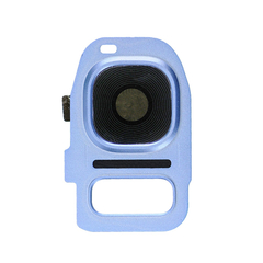 Replacement for Samsung Galaxy S7 Edge Rear Camera Holder with Lens - Blue Coral