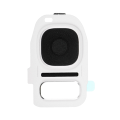 Replacement for Samsung Galaxy S7/S7 Edge Rear Camera Holder with Lens - White