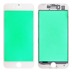 Replacement for iPhone 7 Front Glass with Cold Pressed Frame - White