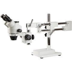 7X-45X SZM7045-STL2 Double-Arm Boom Trinocular Stereo Zoom Industrial Microscope with LED lights