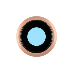 Replacement for iPhone 8 Rear Camera Holder with Lens - Gold
