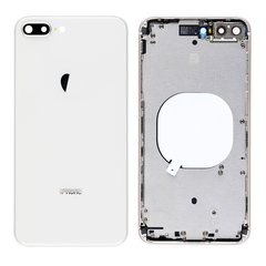 Replacement for iPhone 8 Plus Back Cover with Frame Assembly - Silver