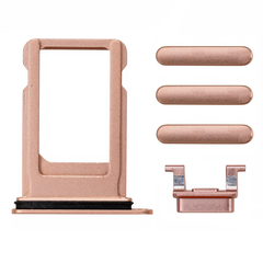 Replacement for iPhone 8 Plus Side Buttons Set with SIM Tray - Gold