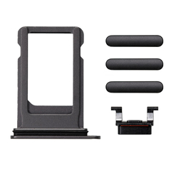 Replacement for iPhone 8 Plus Side Buttons Set with SIM Tray - Black