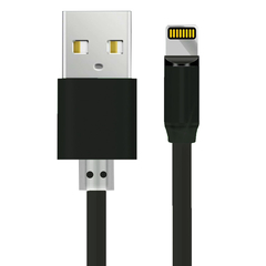 Rotation Magnetic Type C Micro USB Fast Charging Data Cable 3 IN 1, Condition: Straight Head Black