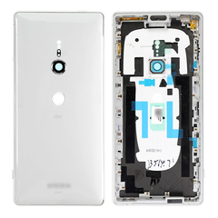Replacement for Sony Xperia XZ2 Back Cover with Middle Frame - Liquid Silver
