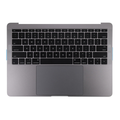 Space Gray Top Case with US English Keyboard for Macbook Pro 13" A1708 (Late 2016-Mid 2017)