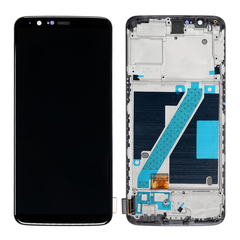 Replacement for OnePlus 5T LCD Screen Digitizer Assembly with Frame - Black