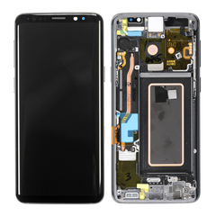 Replacement for Samsung Galaxy S9 SM-960 LCD Screen Digitizer Assembly with Frame - Grey