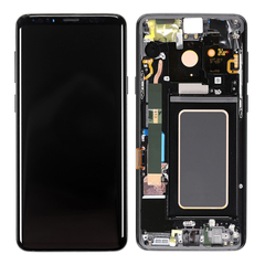 Replacement for Samsung Galaxy S9 Plus SM-965 LCD Screen Digitizer Assembly with Frame - Black