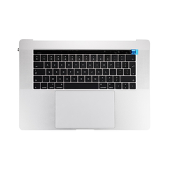 Silver Top Case with British English Keyboard for Macbook Pro 15" Touch A1707 (Late 2016-Mid 2017)