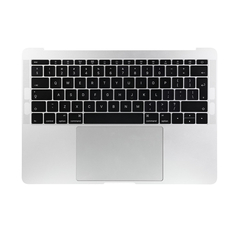 Silver Top Case with British English Keyboard for Macbook Pro 13" A1708 (Late 2016-Mid 2017)