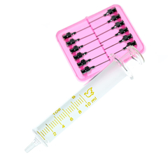 Glass Syringe Luer with needle, Condition: 10ml