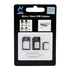 Micro / Nano SIM Adapter, Color: Black