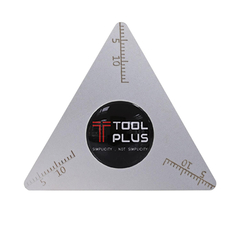 QianLi ToolPlus 0.1mm Ultrathin Stainless Steel Opening Tool with Scale, Shape: Triangle