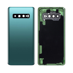 Replacement for Samsung Galaxy S10 Plus Battery Door with Camera Glass - Prism Green