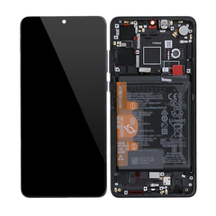 Replacement for Huawei P30 LCD Screen Digitizer Assembly with Frame - Black