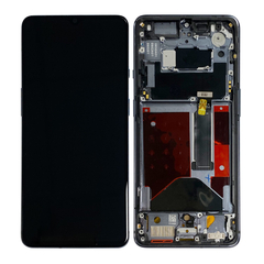 Replacement for OnePlus 7T LCD Screen Digitizer Assembly with Frame - Frosted Silver