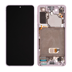 Replacement for Samsung Galaxy S21 OLED Screen Assembly with Frame - Violet