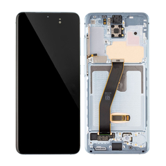 Replacement for Samsung Galaxy S20 LCD Screen Assembly with Frame - Blue