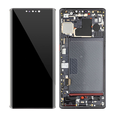 Replacement for Huawei Mate 30 Pro LCD Screen Digitizer Assembly with Frame - Black