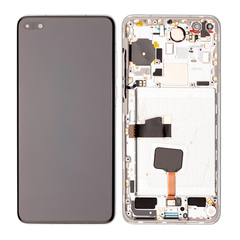 Replacement for Huawei P40 LCD Screen Digitizer Assembly with Frame - Silver Frost