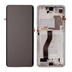 Replacement for Samsung Galaxy S21 Ultra OLED Screen Assembly with Frame - Phantom Silver