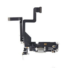 Replacement for iPhone 14 Pro USB Charging Flex Cable - Silver, Condition: After Market