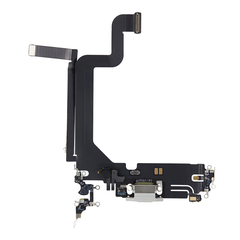 Replacement for iPhone 14 Pro Max USB Charging Flex Cable - Silver, Option: After Market