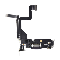 Replacement for iPhone 14 Pro USB Charging Flex Cable - Deep Purple, Condition: After Market
