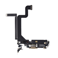 Replacement for iPhone 14 Pro Max USB Charging Flex Cable - Gold, Option: After Market