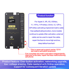 i2C SK-BOX MC12 Dot Matrix Non-Removal FPC Flex Cable for iPhone X-12PM