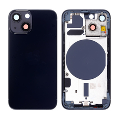 Replacement For iPhone 13 Mini Rear Housing with Frame - Midnight, Quality Grade: After Mafket, Verison : International Version 