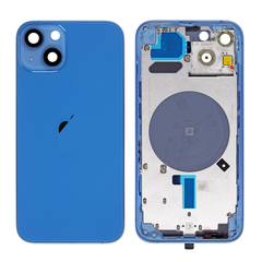 Replacement For iPhone 13 Mini Rear Housing with Frame - Blue, Quality Grade: After Mafket, Verison : International Version 