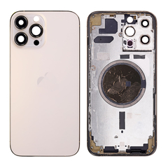 Replacement For iPhone 13 Pro Max Rear Housing with Frame - Gold, Condition: After Market, Version: International Version