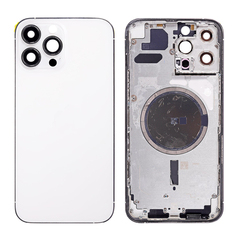 Replacement For iPhone 13 Pro Max Rear Housing with Frame - Silver, Condition: After Market, Verison : International Version