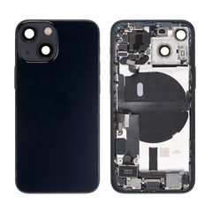Replacement for iPhone 13 Mini Back Cover Full Assembly - Midnight, Condition: Original New , Version: International Version 
