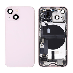 Replacement for iPhone 13 Mini Back Cover Full Assembly - Pink, Condition: After Market, Version: International Version 