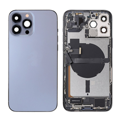 Replacement for iPhone 13 Pro Max Back Cover Full Assembly - Sierra Blue, Condition: After Market, Verison : International Version