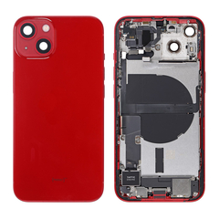 Replacement for iPhone 13 Back Cover Full Assembly - Red, Condition: After Market, Version: International Version 