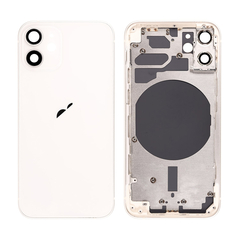 Replacement For iPhone 12 Mini Rear Housing with Frame - White