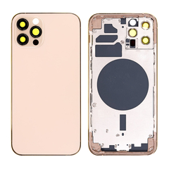 Replacement For iPhone 12 Pro Rear Housing with Frame - Gold