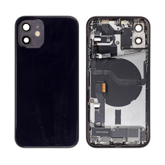 Replacement for iPhone 12 Back Cover Full Assembly - Black