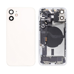 Replacement for iPhone 12 Mini Back Cover Full Assembly - White, Condition: After Market, Version: International 
